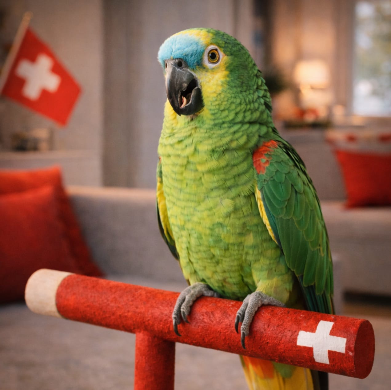 Pappagallo Amazzone verde — Allevamento pappagalli Ticino