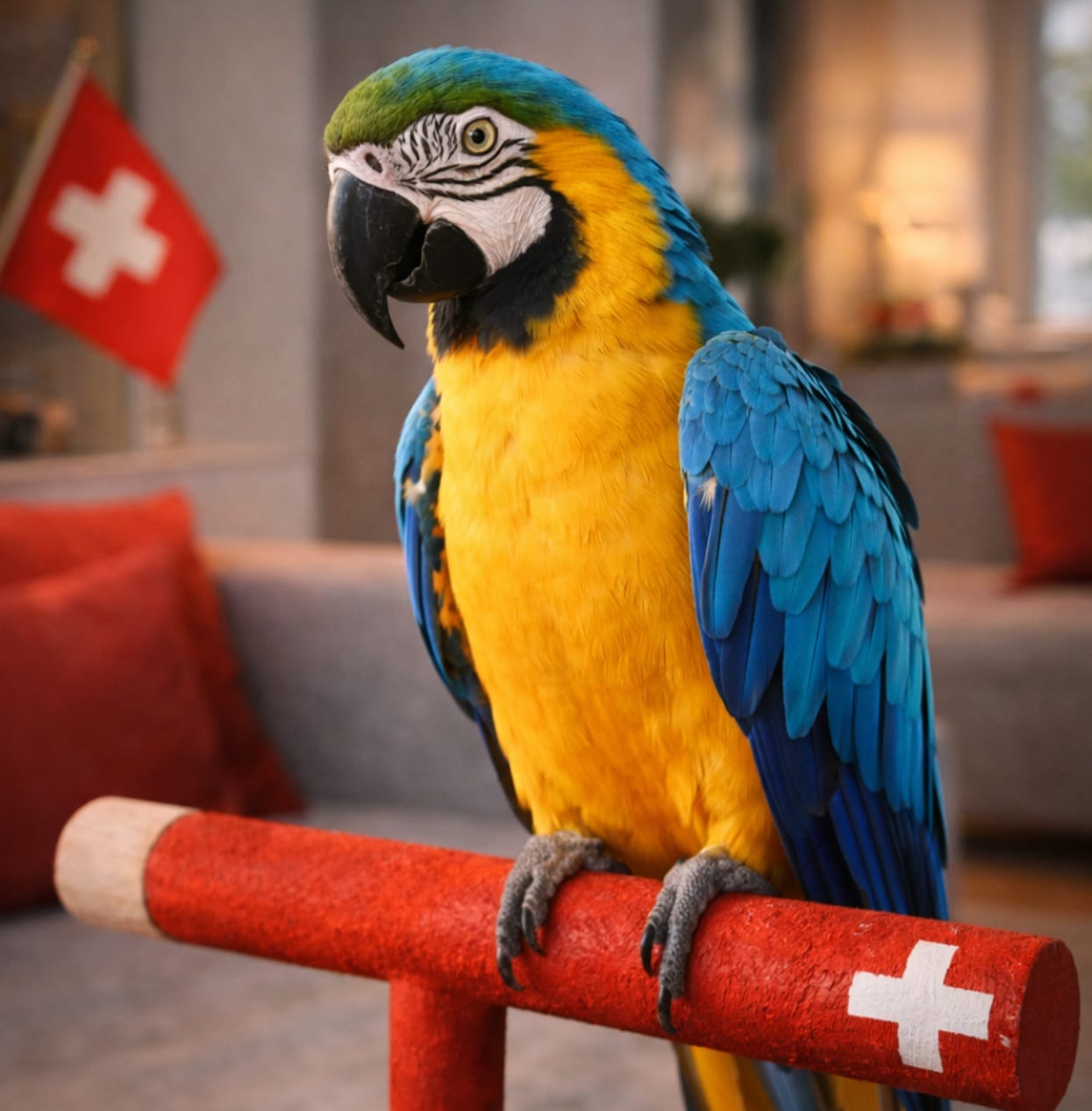 Ara Ararauna blu e gialla — Allevamento pappagalli Ticino