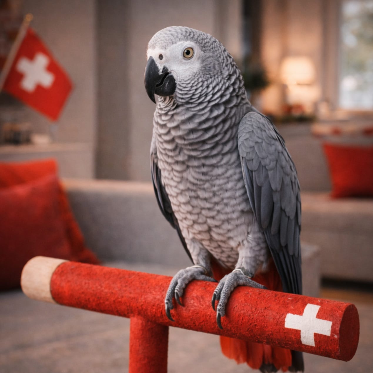 Pappagallo Cenerino grigio — Allevamento pappagalli Ticino