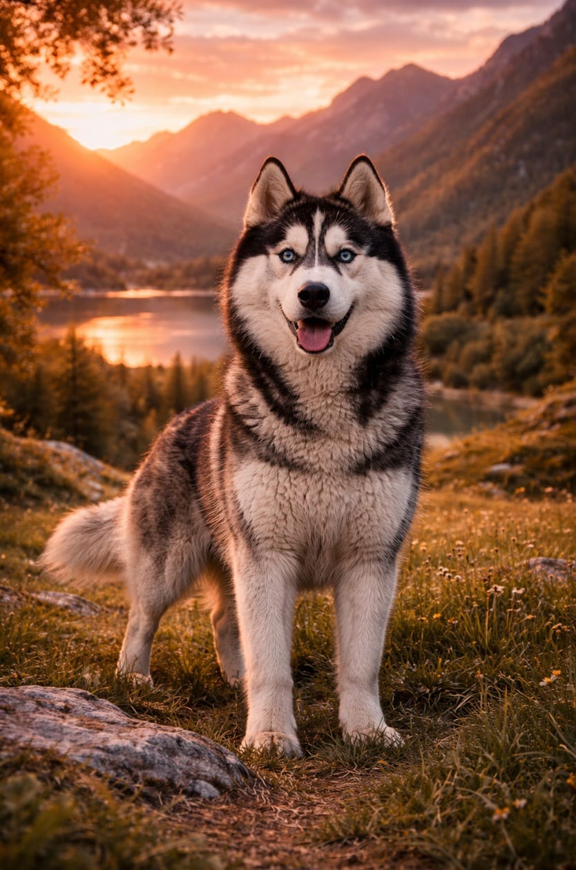 Husky Siberiano di razza pura dall'allevamento ticinese con pedigree e test genetici certificati