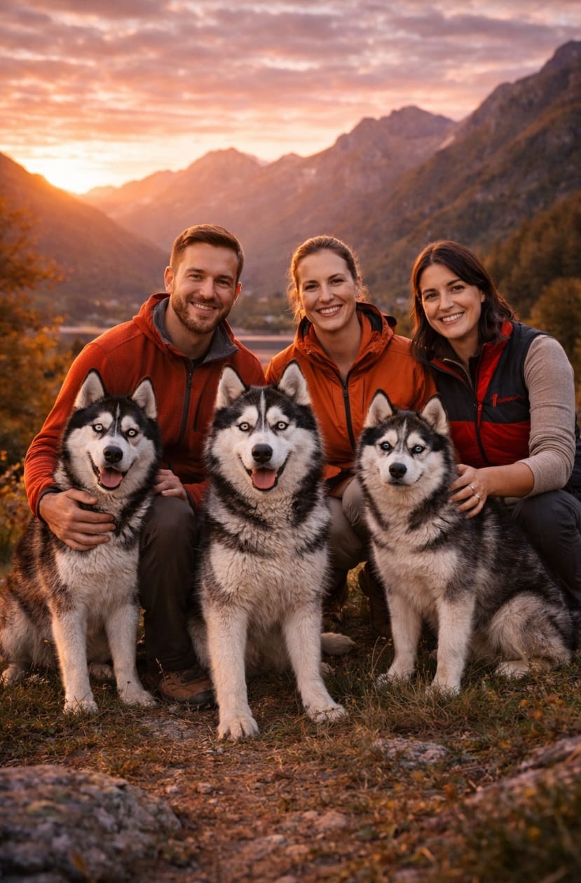 Allevatore Husky Siberiano Ticino con esemplare adulto