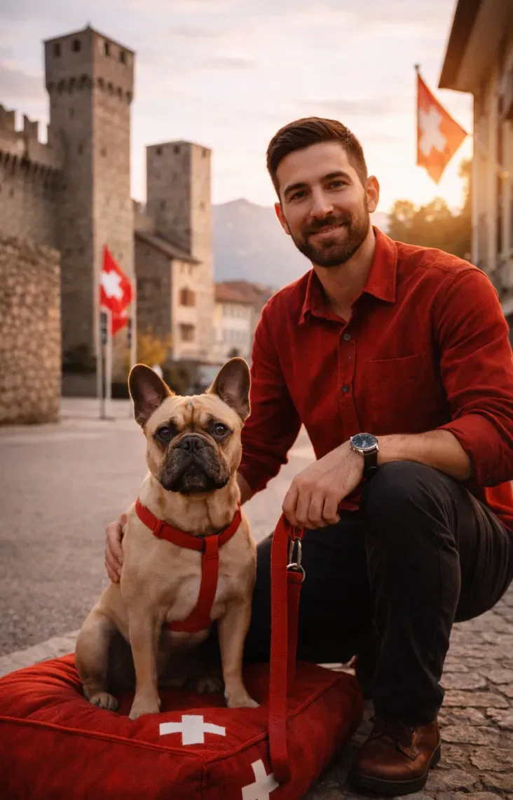 Educatore cinofilo qualificato con cane a Airolo