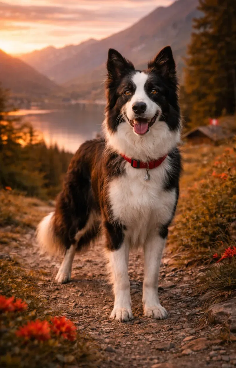 Border Collie di razza pura dall'allevamento ticinese con pedigree e controlli sanitari certificati