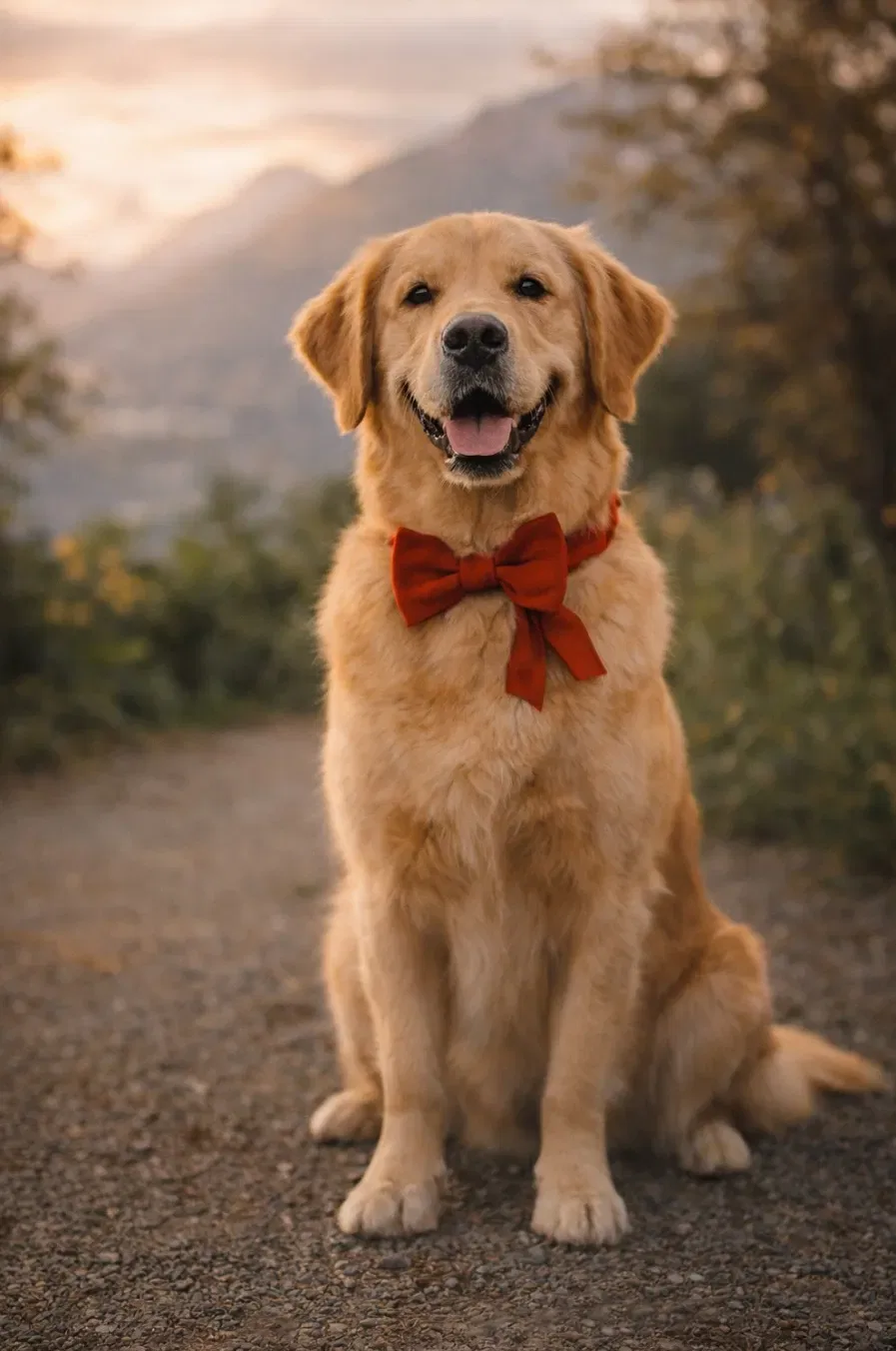 Golden retriever dopo una sessione di toelettatura professionale in Ticino